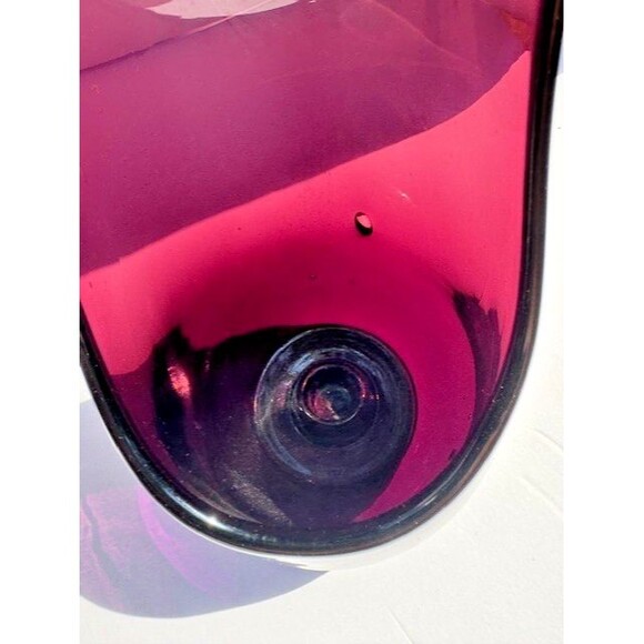 2 VTG Viking Glass Taperglow Amethyst  Candlestick Candleholder Purple 17.5" MCM - Picture 14 of 14